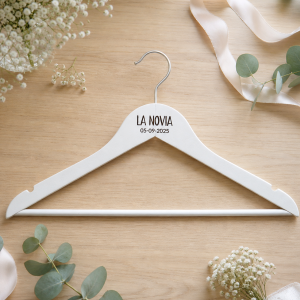 Percha de Madera Boda Personalizada