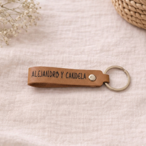Llavero Personalizado de Polipiel Gradado láser