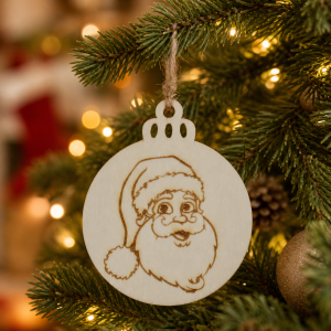 Bola de Navidad Plana Pequeña Personalizada