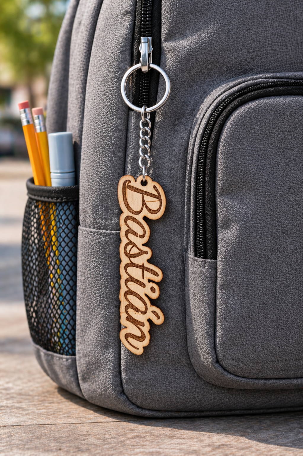 Llavero Personalizado de Madera Grabado - Imagen 4
