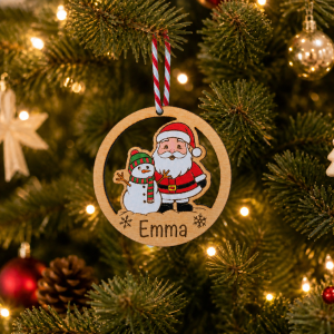 Bola de Navidad Muñeco de Nieve o Reno Personalizado