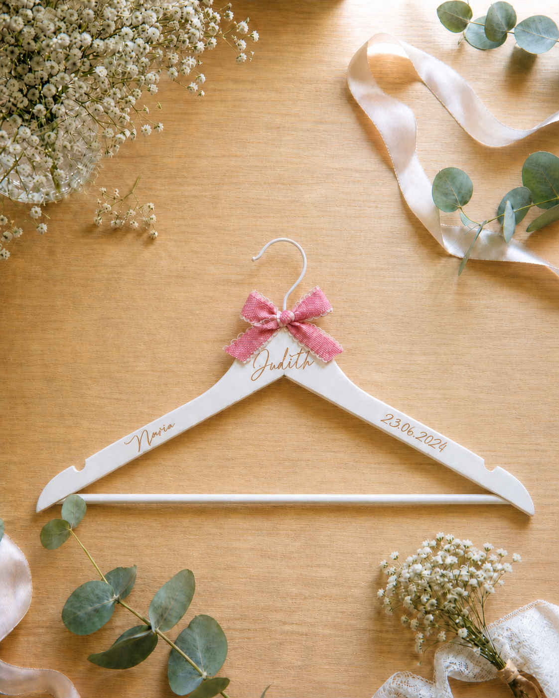 Percha de Madera Boda Personalizada - Imagen 3