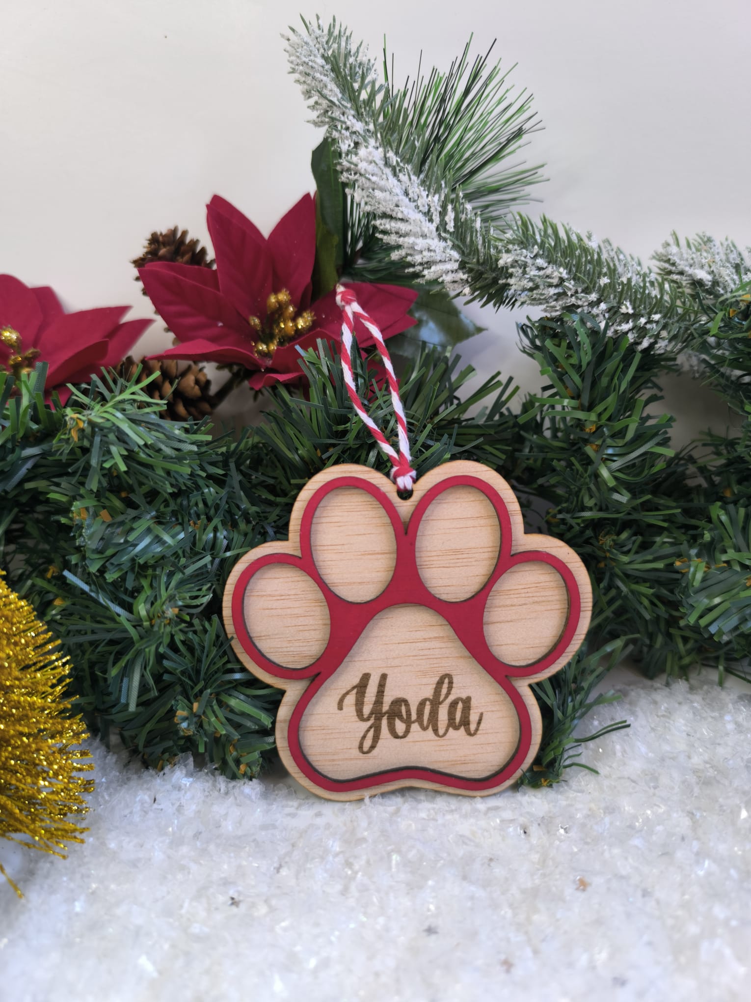 Adorno de Navidad con Huella - Imagen 3