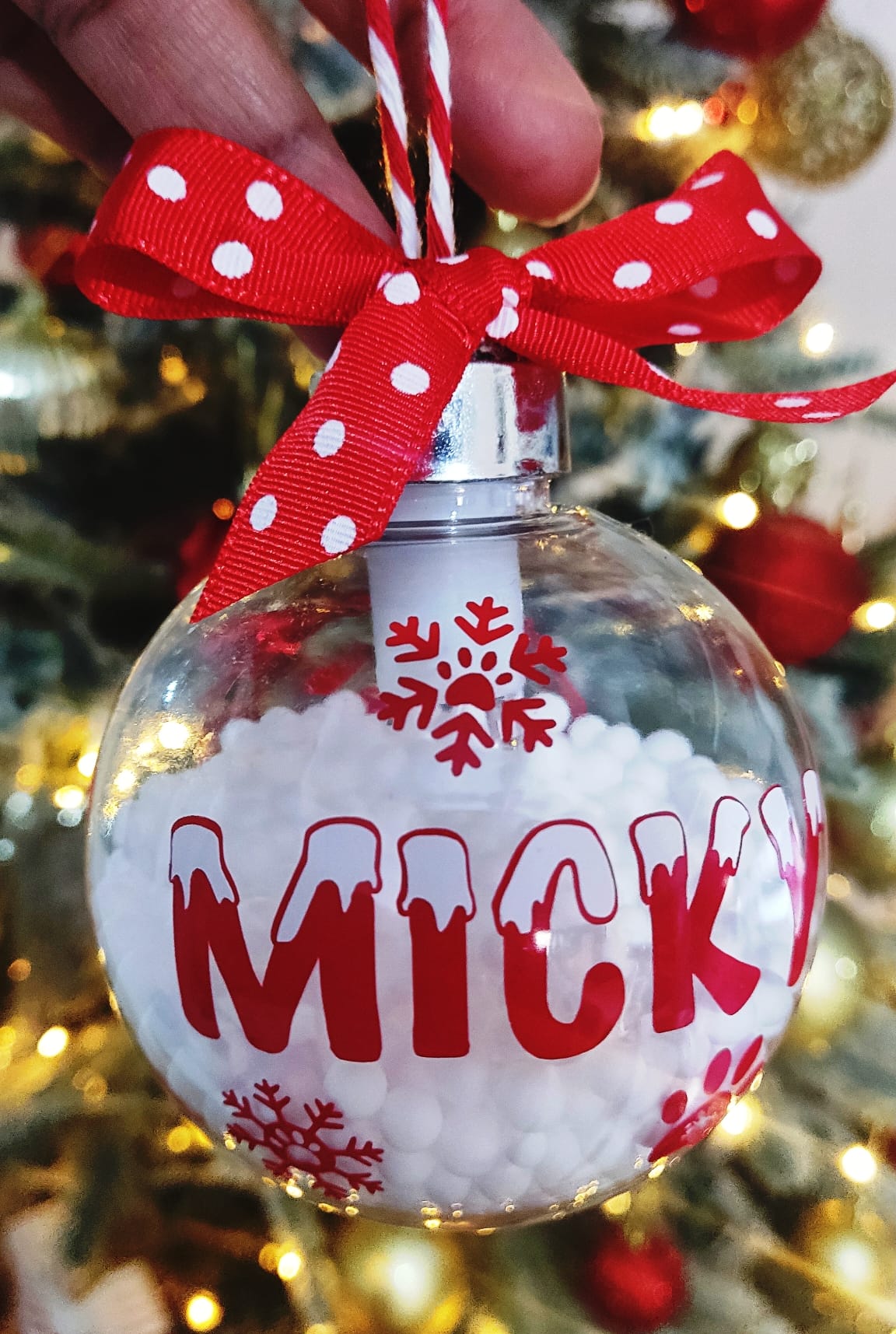 Bola de Navidad Personalizada con Luz LED - Imagen 7