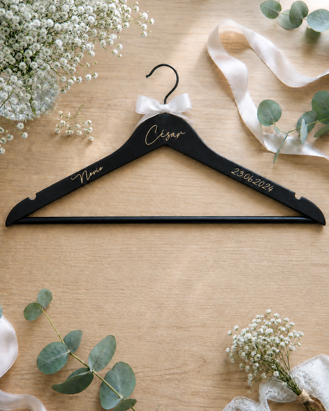 Percha de Madera Boda Personalizada - Imagen 4