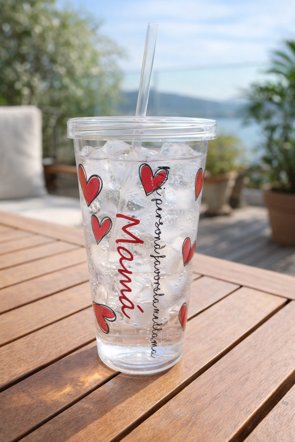 Vaso de Plástico Personalizado con Pajita - Imagen 4
