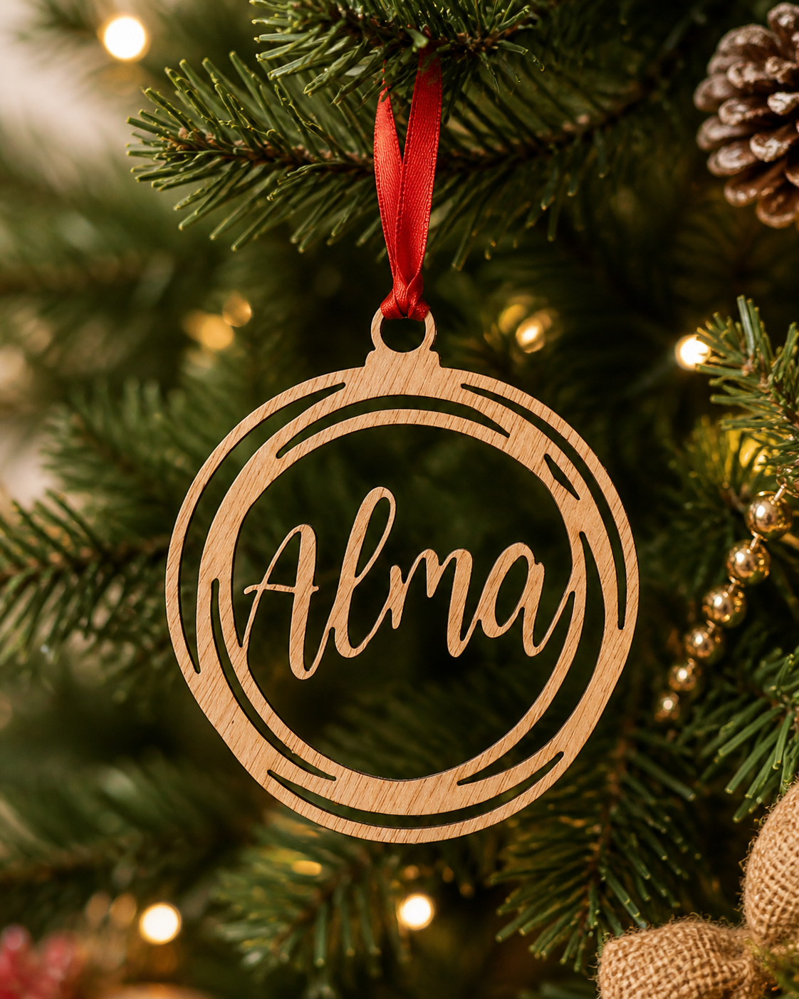 Bola de Navidad Círculos Personalizada