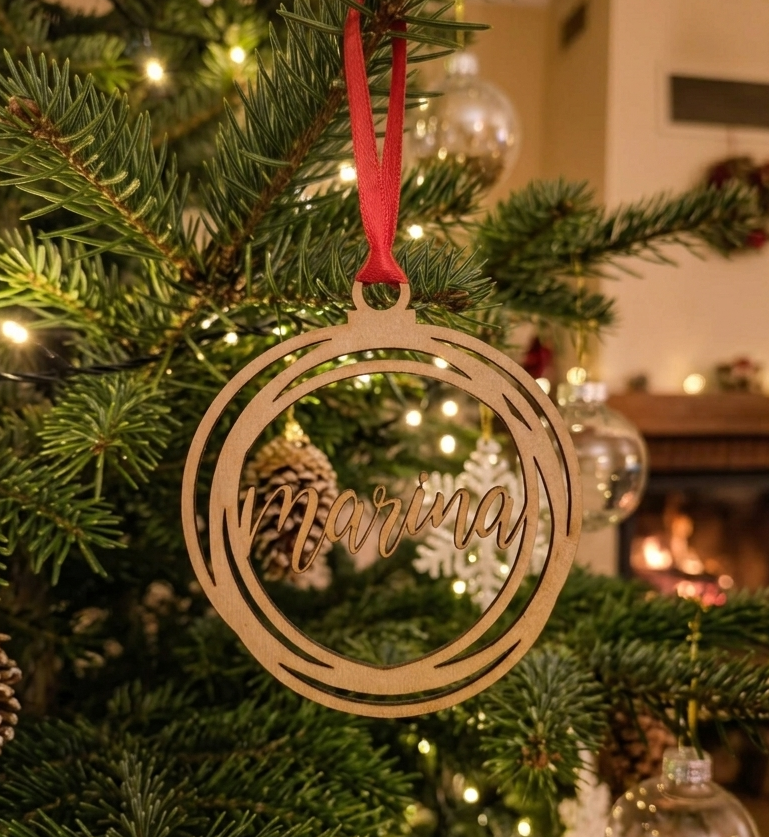 Bola de Navidad Círculos Personalizada - Imagen 2