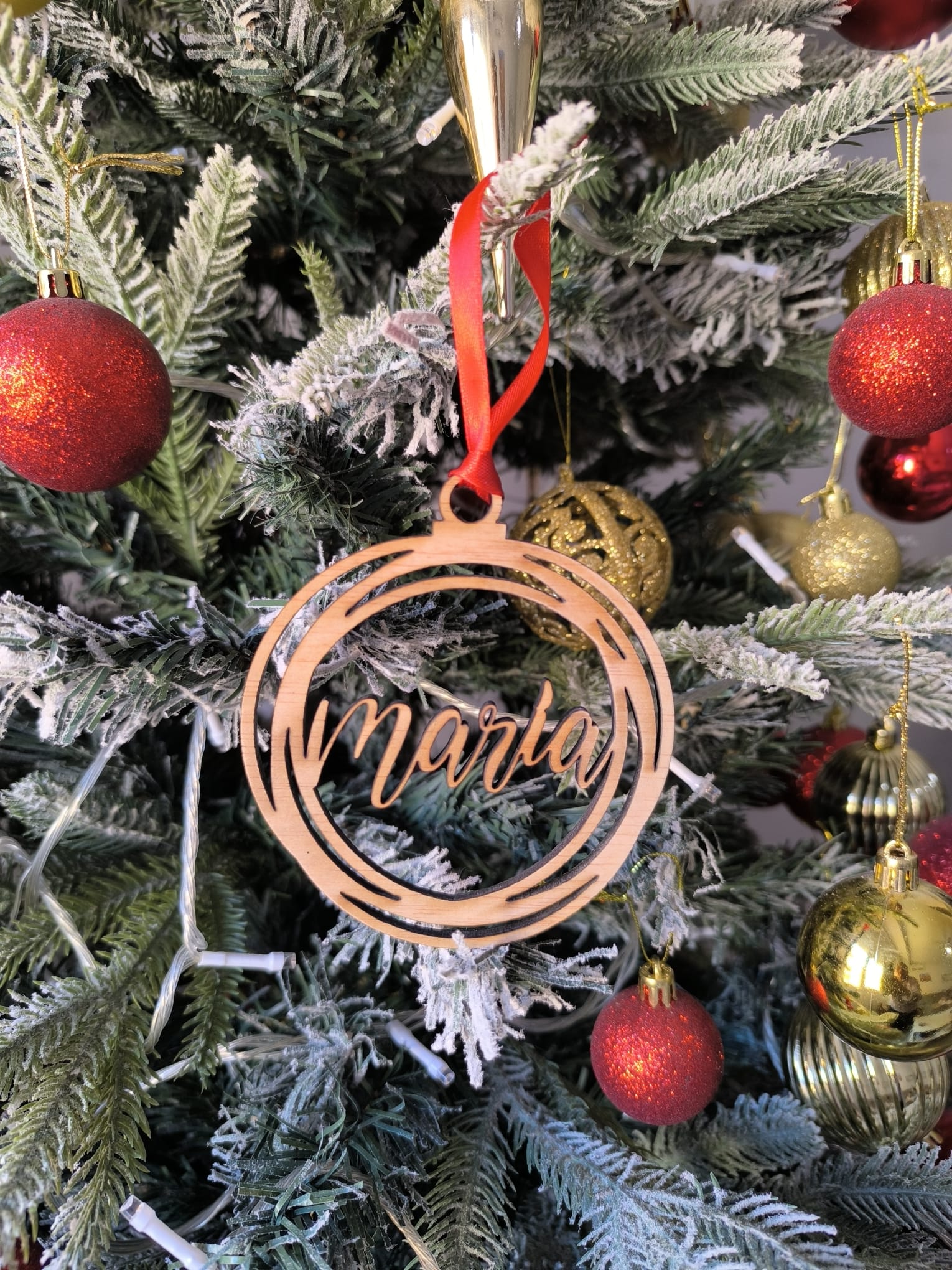 Bola de Navidad Círculos Personalizada - Imagen 3