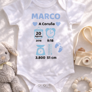 Body de bebé "Natalicio"