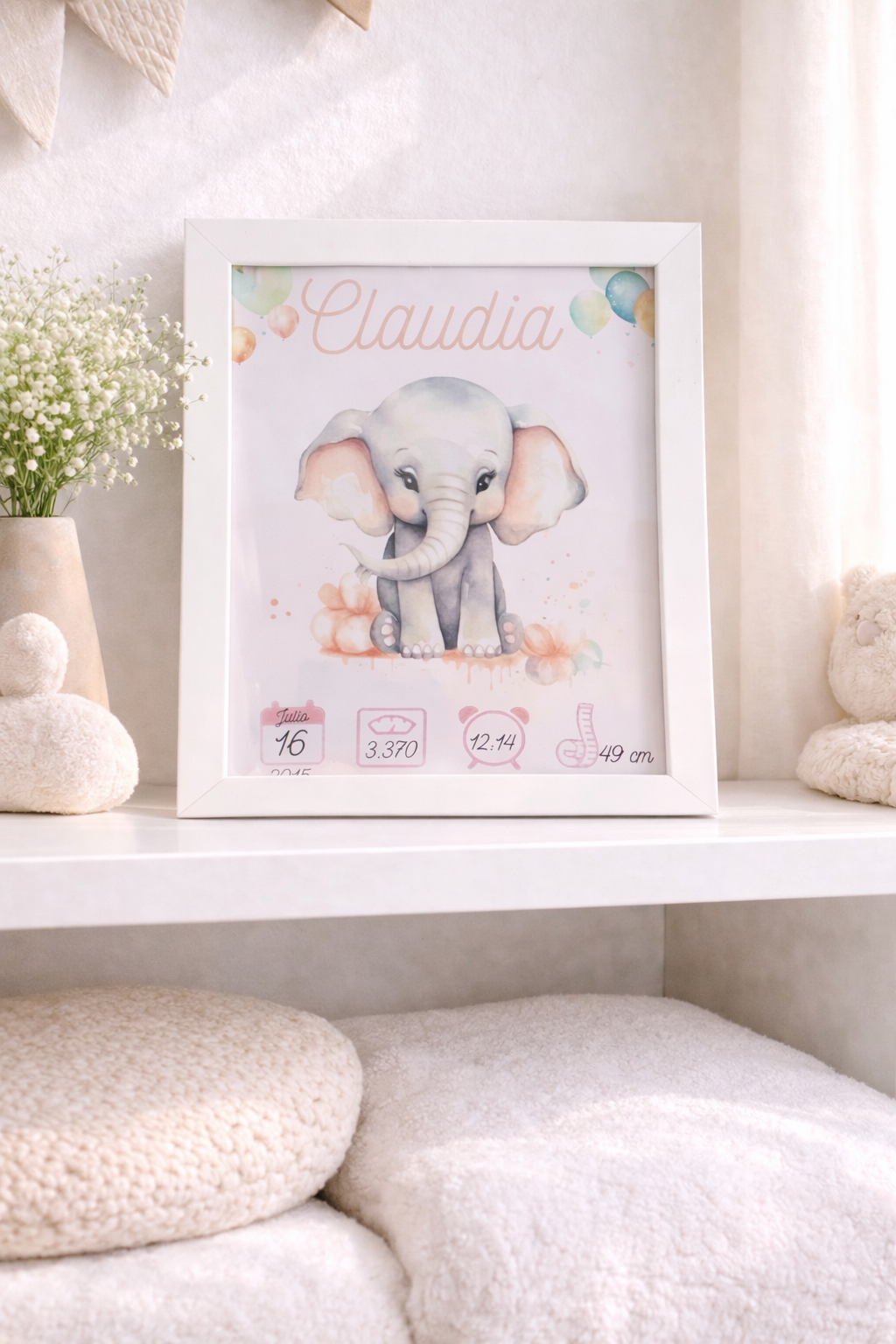Natalicio infantil cartulina - Imagen 2