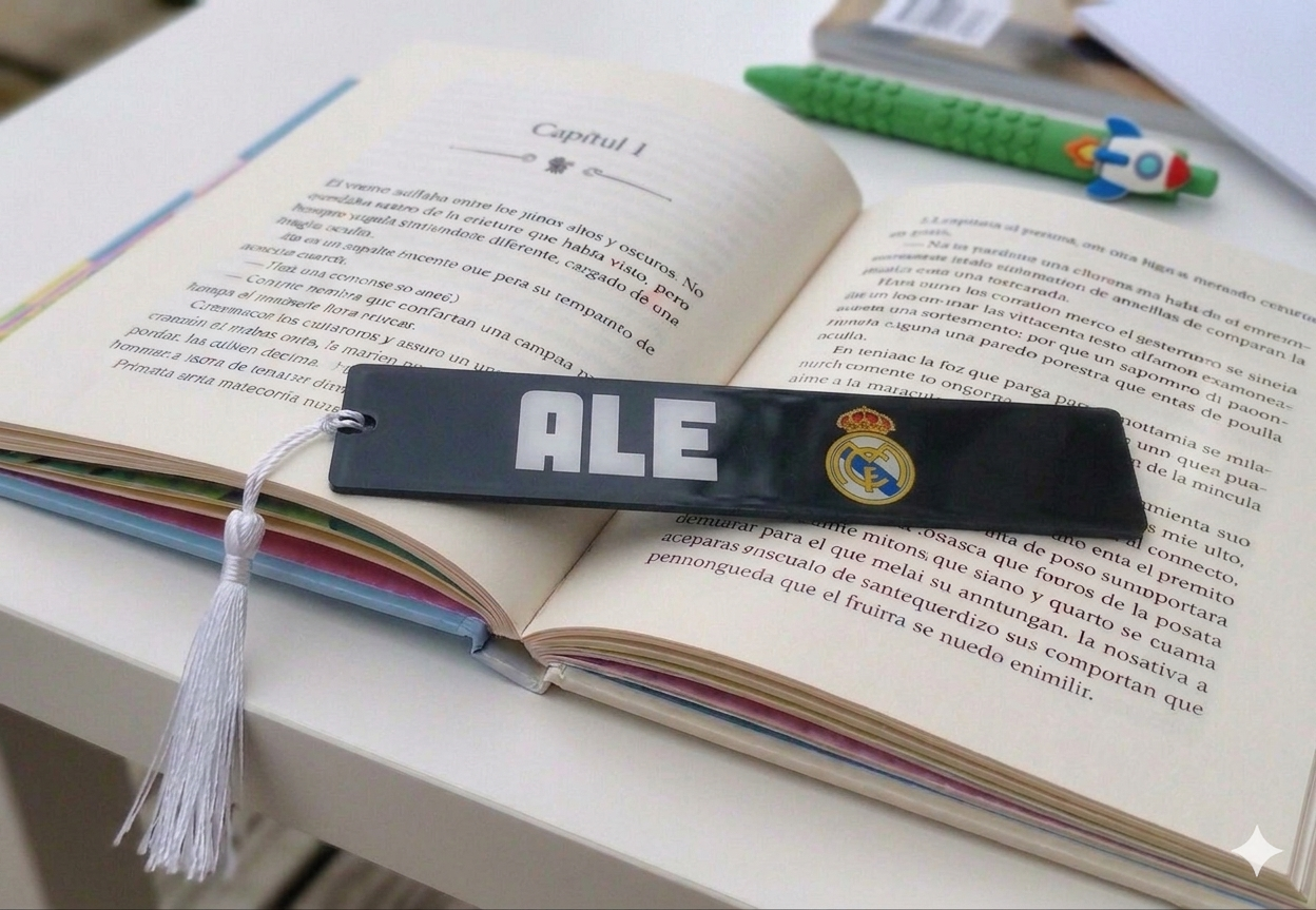 Marcapáginas personalizado infantil de metacrilato con resina - Imagen 5