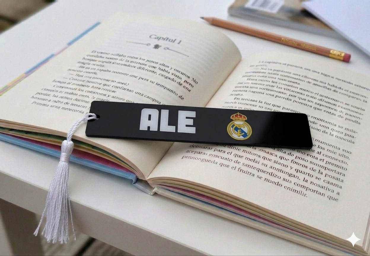 Marcapáginas personalizado infantil de metacrilato con resina - Imagen 6