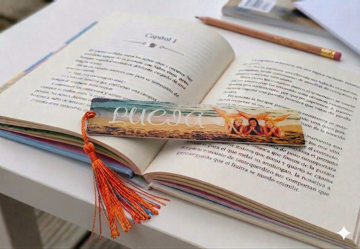 Marcapáginas personalizado infantil de metacrilato con resina - Imagen 7