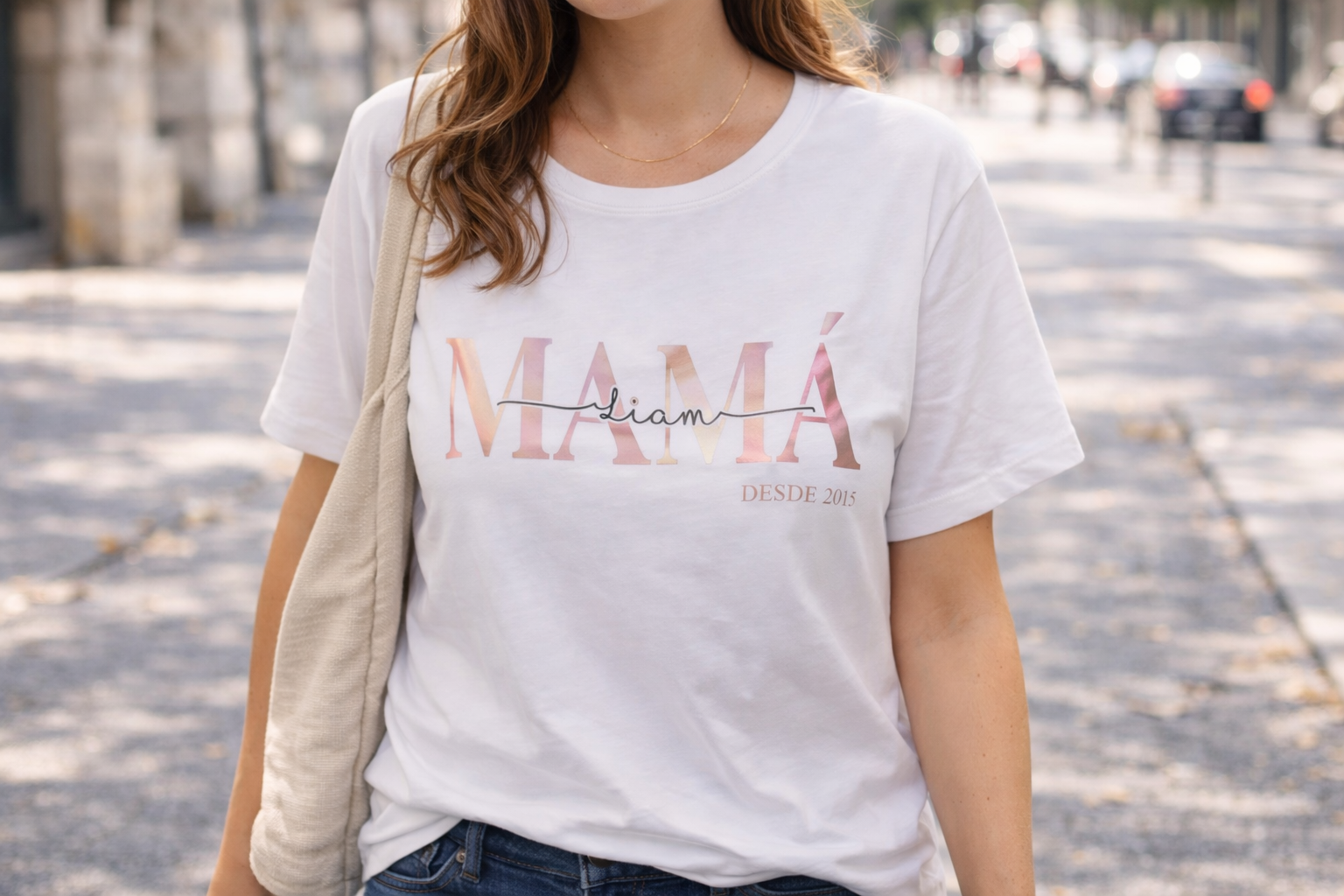 Camiseta adulto personalizada con vinilo - Imagen 2