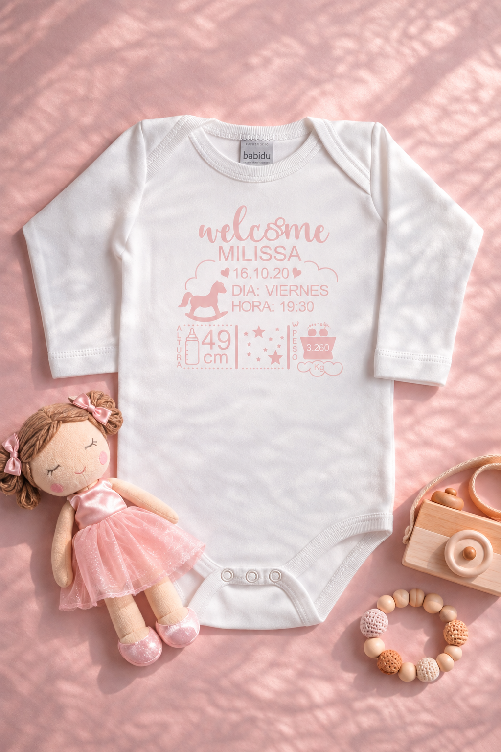 Body de bebé "Natalicio" - Imagen 4