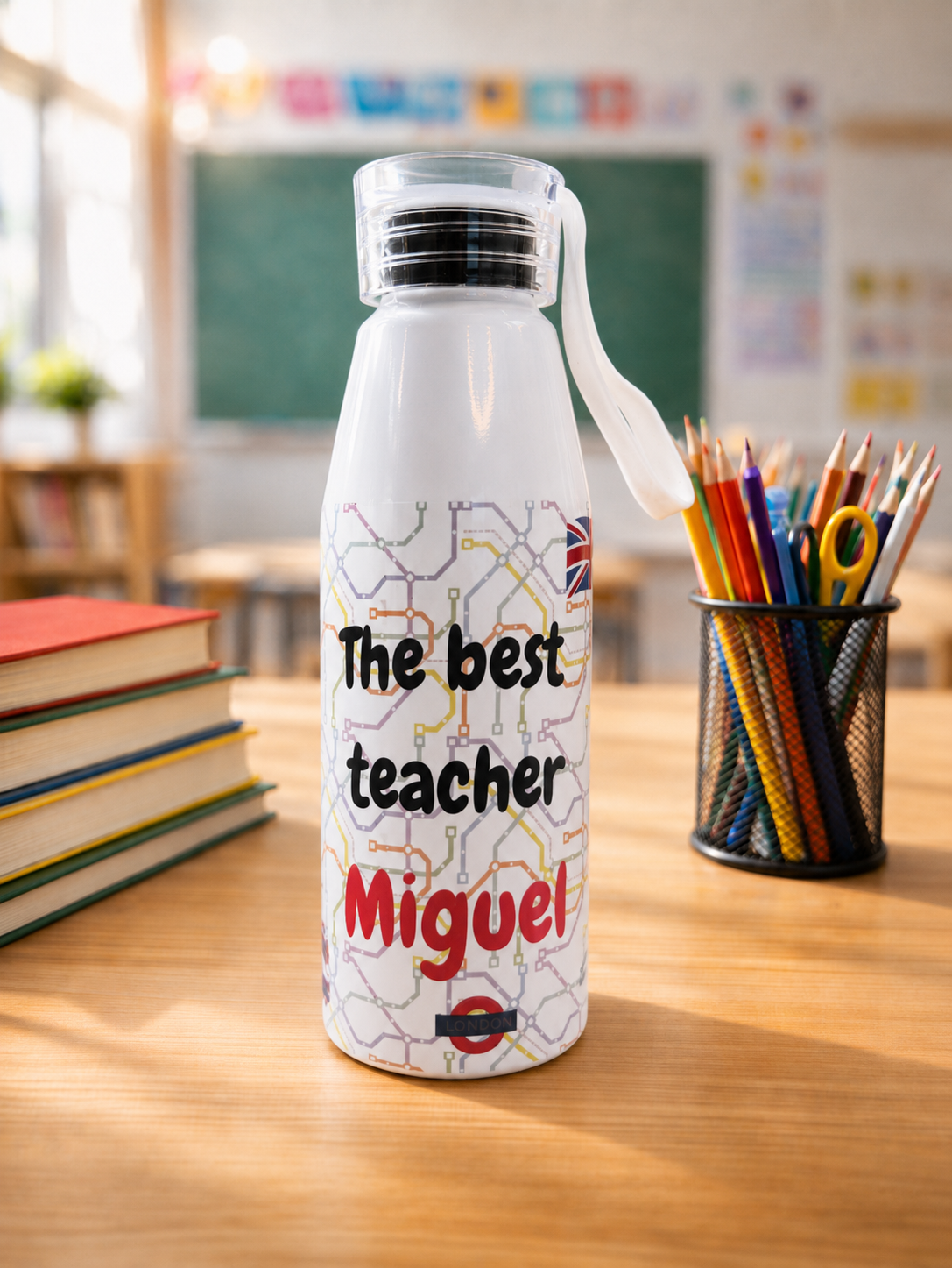 Botella maestros sublimada - Imagen 4